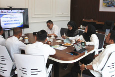 Kantor Pertanahan Musi Rawas Ikuti Monitoring dan Evaluasi Kinerja dari Kementerian ATR/BPN