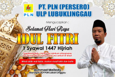 PT PLN (Persero) ULP Lubuk Linggau Ucapkan Selamat Hari Raya Idul Fitri 1 Syawal 1447 Hijirah