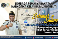 Lapas Narkotika Kelas IIA Muara Beliti Ucapkan Selamat Diperpanjangnya Sertifikat Terverifikasi Dewan Pers