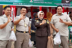 Kepala Seksi Pengadaan dan Pengembangan ATR/BPN Musi Rawas Ikuti Operasi Pasar Murah di Kejari