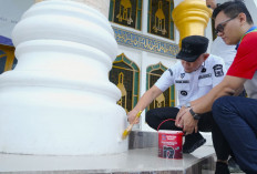 Nippon Paint Revitalisasi Masjid Ikonik Agung As-Salam Lubuk Linggau Sumatera Selatan