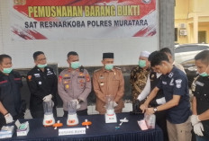 Polres Musi Rawas Utara Blender 1.043 Kg Sabu, Milik Residivis Kasus Pengancaman Kades