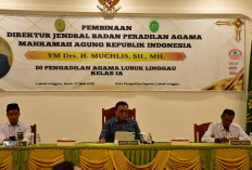 Pembinaan di PA Lubuk Linggau, Dirjen Badilag MA RI Tegaskan Integritas Fondasi Utama Aparatur Peradilan