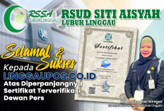 RSUD Siti Aisyah Lubuk Linggau Ucapkan Selamat Diperpanjangnya Sertifikat Terverifikasi Dewan Pers